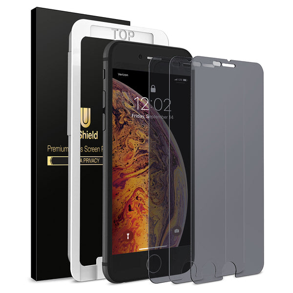 uShield Privacy Screen Protector for Apple iPhone SE 2020 / iPhone 8 / iPhone 7 / iPhone 6S / iPhone 6 - 3 Pack