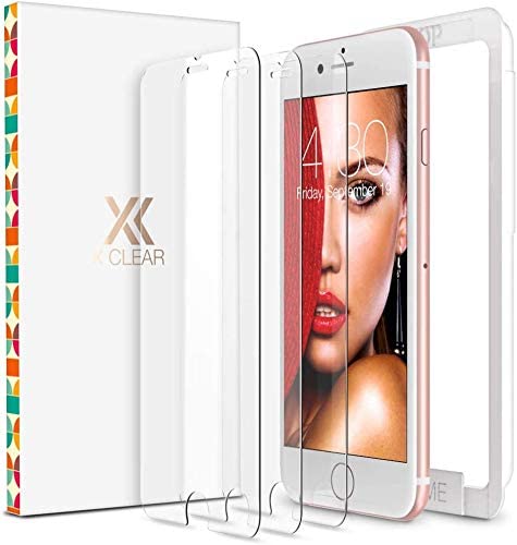 XClear Screen Protector for iPhone SE 2020 2nd Gen, iPhone 8, iPhone 7 (4.7-inch) (3 Pack)
