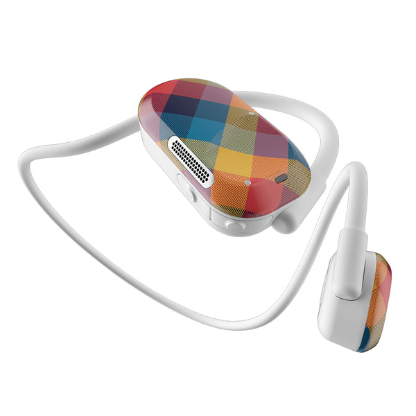 Purity Air Open Ear Headphones - Abstract Check Plaid Color