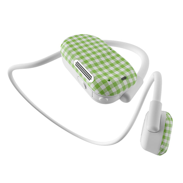 Purity Air Open Ear Headphones - Green Checkers